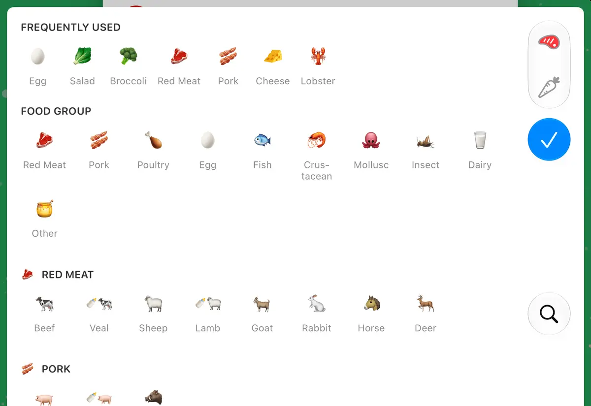No Meat Today Food picker, iPhone Duo Front landscape
