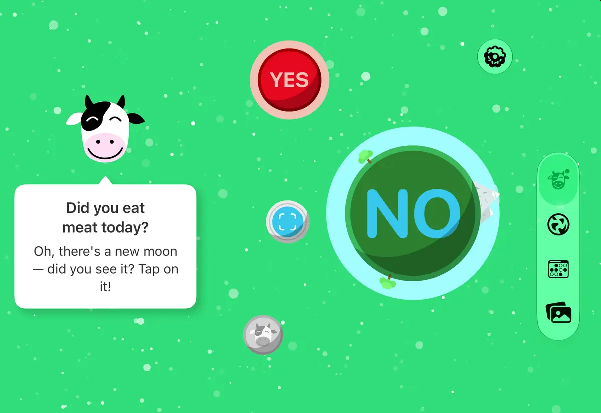 No Meat Today Today — the daily question, iPhone Duo Front landscape
