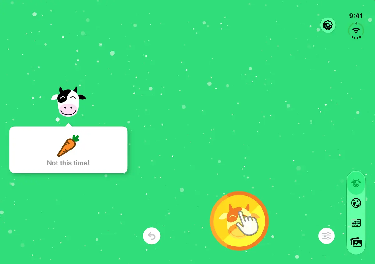 No Meat Today Coin toss, iPhone Duo Open landscape