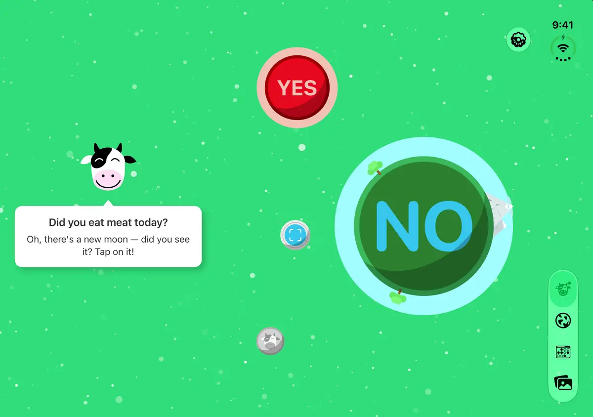No Meat Today Today — the daily question, iPhone Duo Open landscape