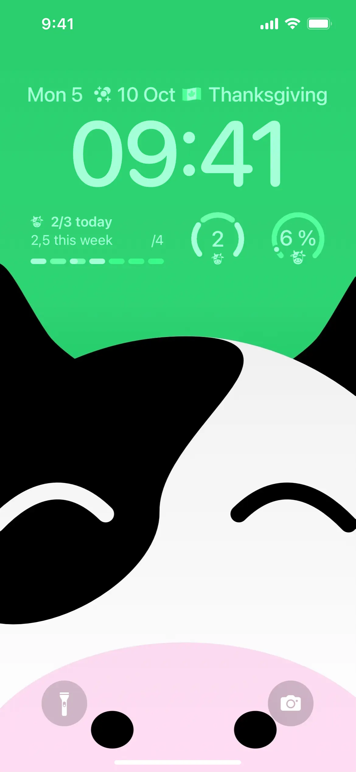 No Meat Today — Lock Screen Widgets