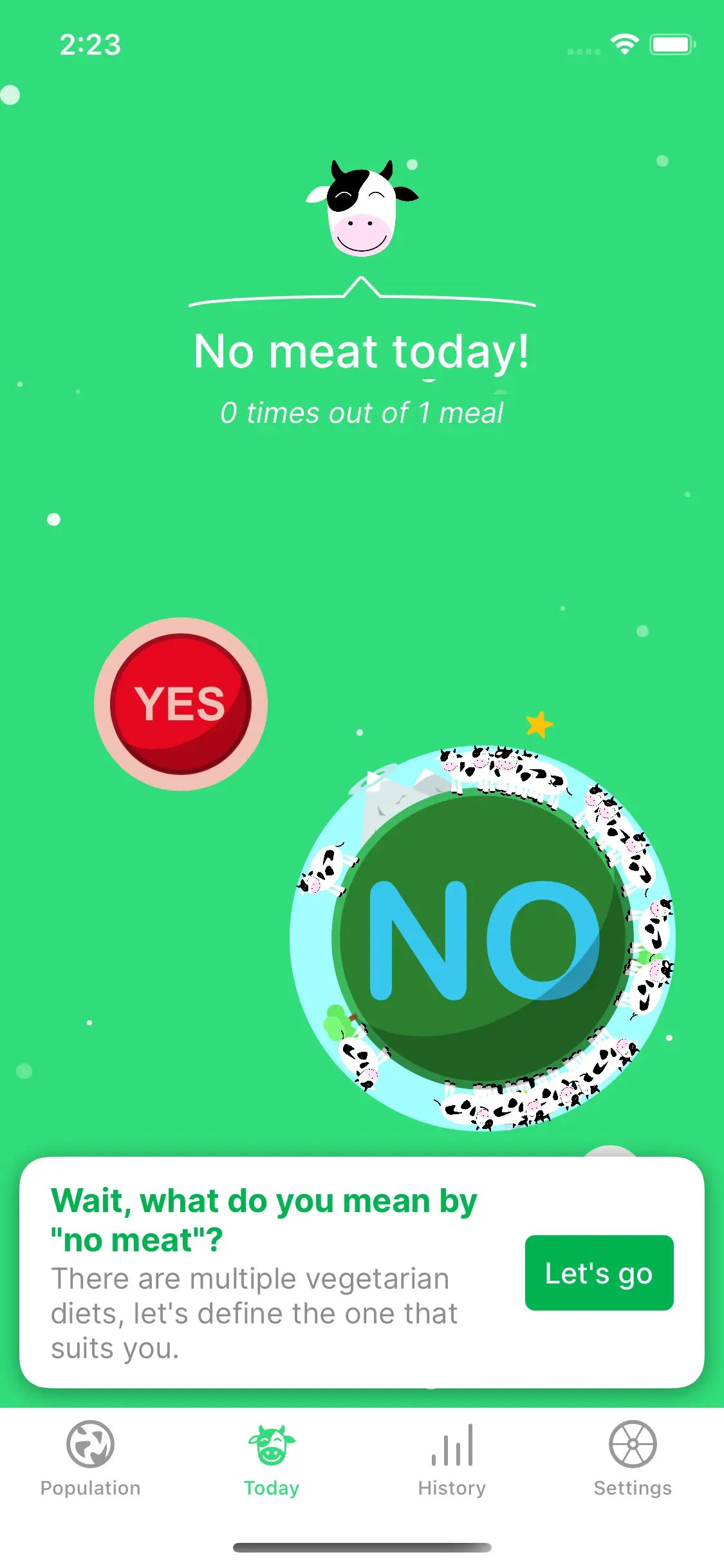 No Meat Today — Screenshots